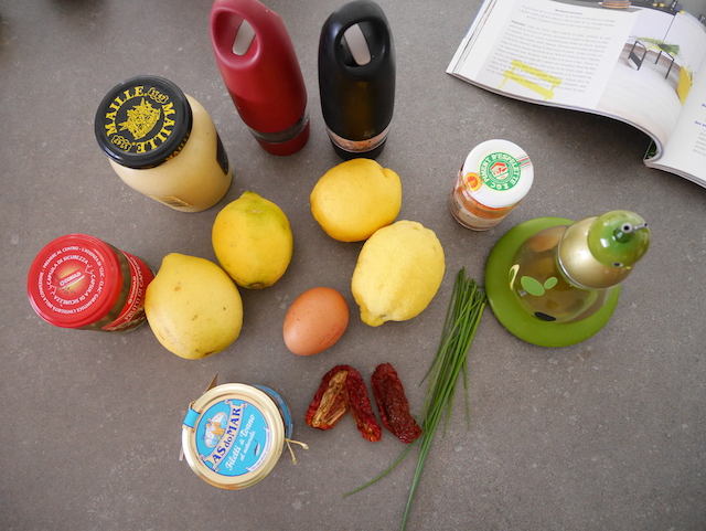 Ingrédients tapas citrons farcs